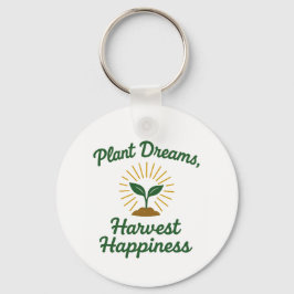 Pflanze Dreams erntet Glück Schlüsselanhänger