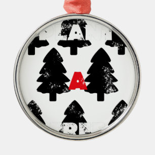 Pflanze ein Baum Muster Silbernes Ornament