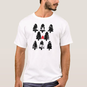 Pflanze ein Baum Muster T-Shirt