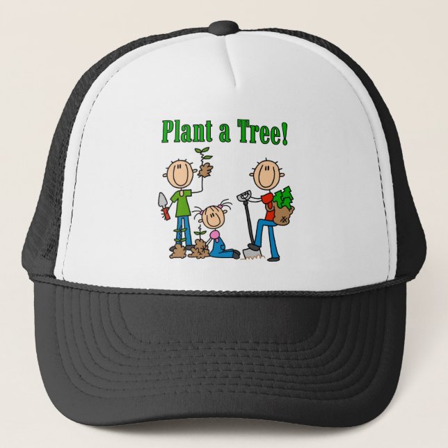 Pflanze ein Baum-T - Shirts und Geschenke Truckerkappe (Vorderseite)
