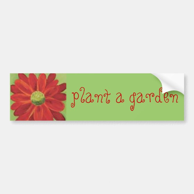 Pflanze ein Garten Autoaufkleber (Vorne)