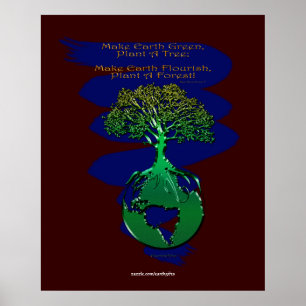 PFLANZE Ein WALEST Art Poster & Poster