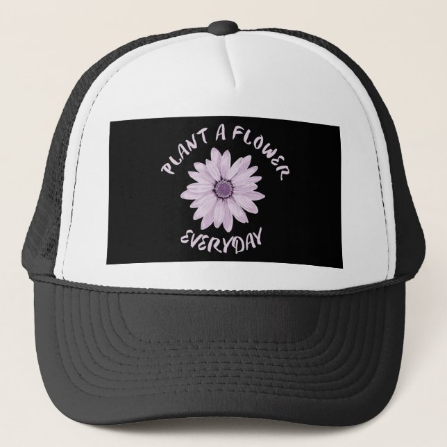 Pflanze Eine Blume Alltag Truckerkappe (Vorderseite)