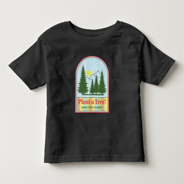 Pflanze eines Baumes, rette den Planeten, Cooler T Kleinkind T-shirt (Vorderseite)
