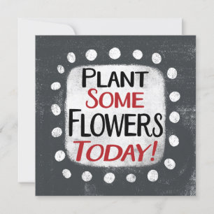 Pflanze Einige Blume heute Grußkarte Karte