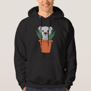 Pflanze Eisbären Blume Pot Bear Polar Bär Hoodie