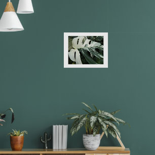 Pflanze Floral mit verschiedenen Schweizer Käseart Poster