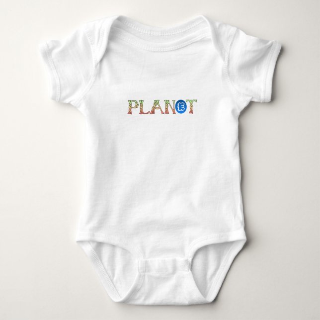 Pflanze für unseren Planeten Baby Strampler (Vorderseite)