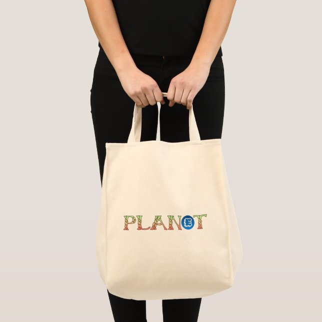 Pflanze für unseren Planeten Tragetasche (Vorderseite (Produkt))