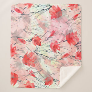 Pflanze für Wasserfarben Blume Muster Sherpadecke