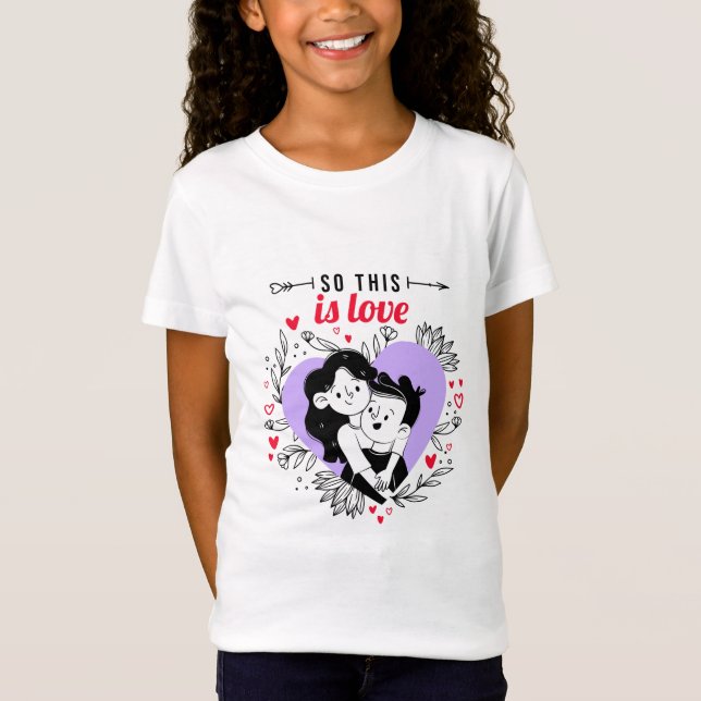 Pflanze für Zeichenkupplung Liebe glücklich T-Shirt (Vorderseite)
