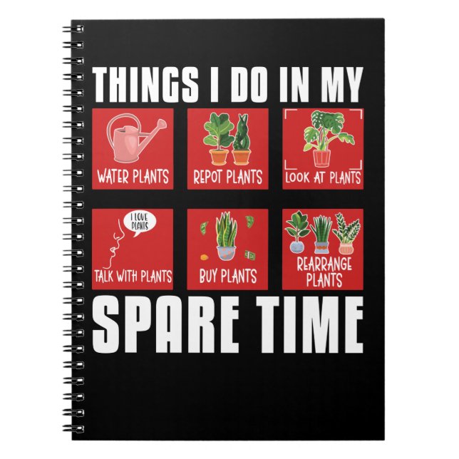 Pflanze Gardener Spaß Pflanze Whisperer Blume Notizblock (Vorderseite)