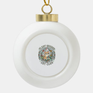Pflanze Garten Katze Lustige Katzenliebhaber Desig Keramik Kugel-Ornament