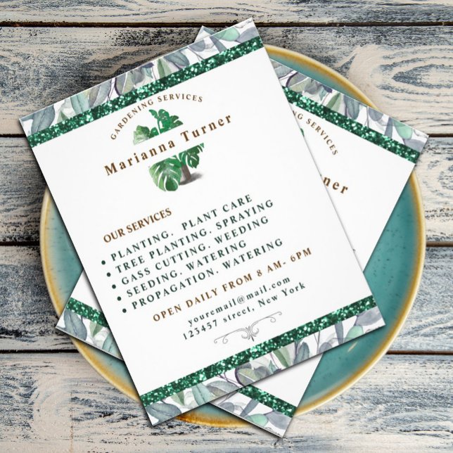 Pflanze Gartenservice, Gartenbau Flyer (Von Creator hochgeladen)