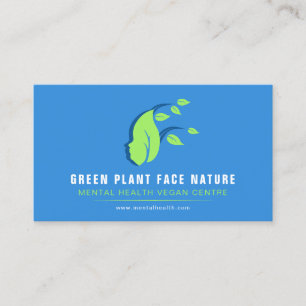 Pflanze Gesicht Natur Vegan Visitenkarte