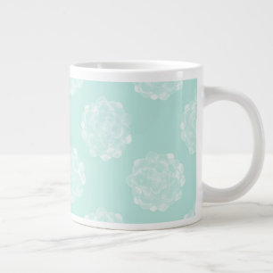 Pflanze Glück  Pastellfarbenes Muster Jumbo-Tasse