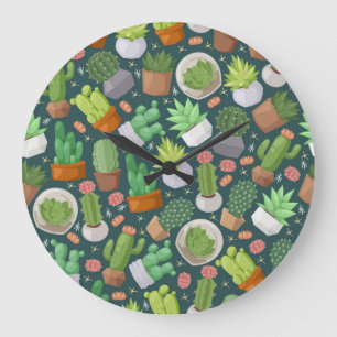 Pflanze Große Wanduhr