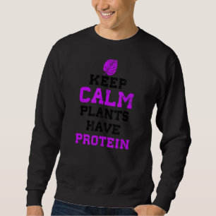 Pflanze haben Protein vegetarische Workout Sweatshirt
