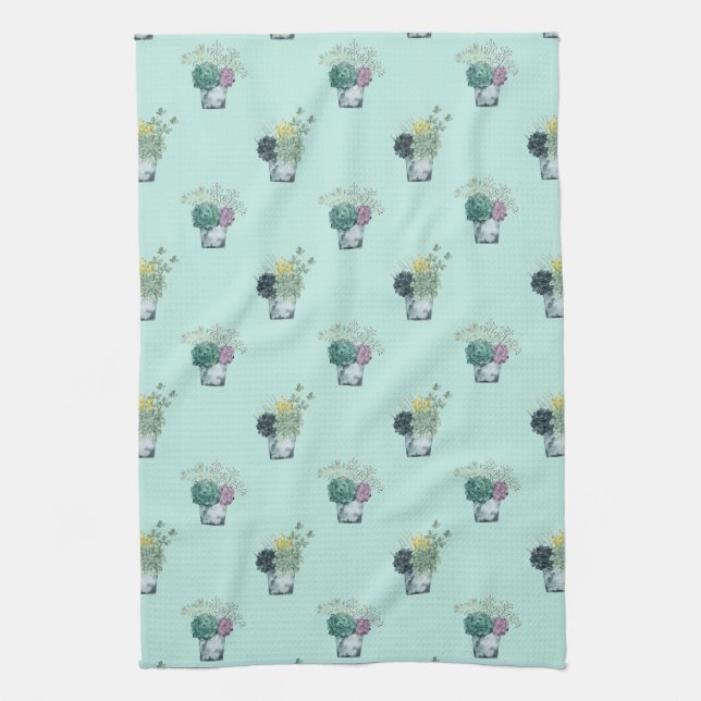 Pflanze Happy Collection | Sukkulturen Geschirrtuch (Vertikal)