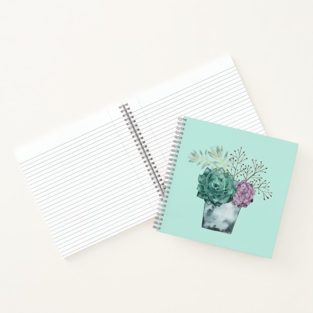 Pflanze Happy Collection | Sukkulturen Notizbuch (Innenseite)