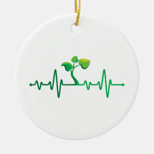 Pflanze Heartbeat - Botany Botanist Gardens Pflanz Keramik Ornament