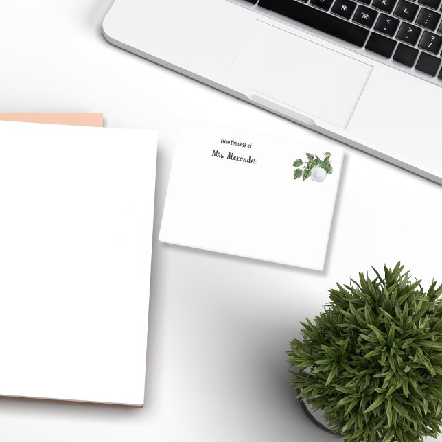 Pflanze im Wasser, stilvoll vom Schreibtisch aus k Post-it Klebezettel (Von Creator hochgeladen)