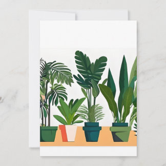 Pflanze in einem Regal Feiertagskarte