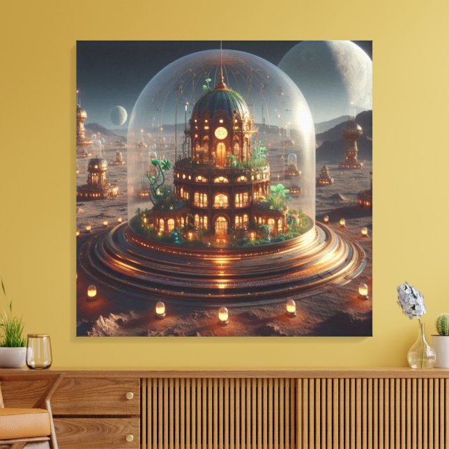 Pflanze Jewel Box Fantasy Art Leinwanddruck (Insitu (Wohnzimmer))