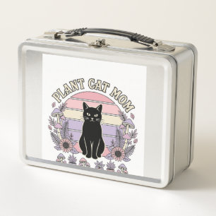 Pflanze Katze Mama Katze Pflanzen Cottagecore Vint Metall Brotdose