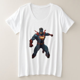 Pflanze Kontrolle Superhero Große Größe T-Shirt