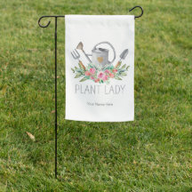 Pflanze Lady Boho Watercolor Gardener Spaß