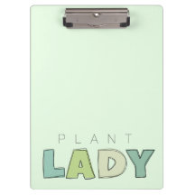 Pflanze Lady Clipboard