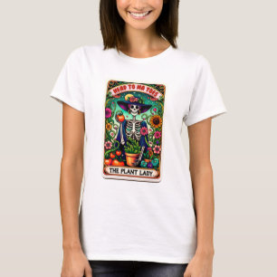 Pflanze Lady Funny Tarot Card T - Shirt