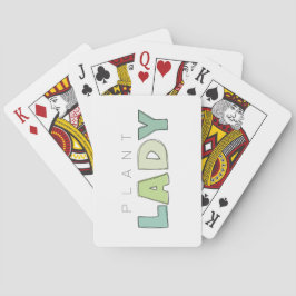 Pflanze Lady Kartenspielen Spielkarten