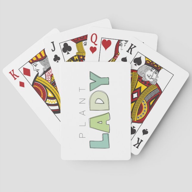 Pflanze Lady Kartenspielen Spielkarten (Rückseite)