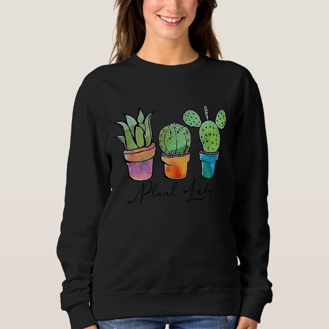 Pflanze Lady Sweatshirt (Vorderseite)