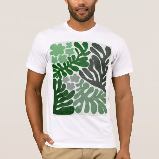 Pflanze Leaf Design T - Shirt - Fett & Natur