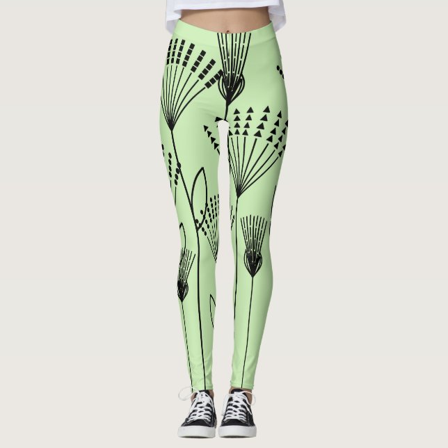 Pflanze Leggings (Vorderseite)