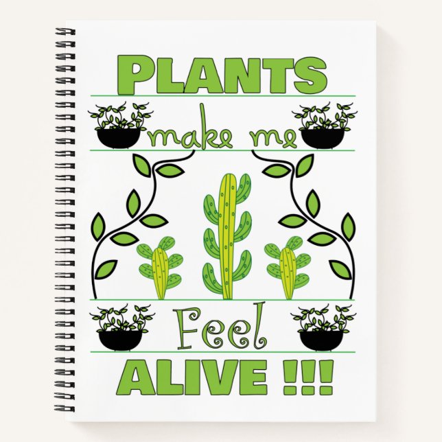 Pflanze Lover Notizbuch (Vorderseite)