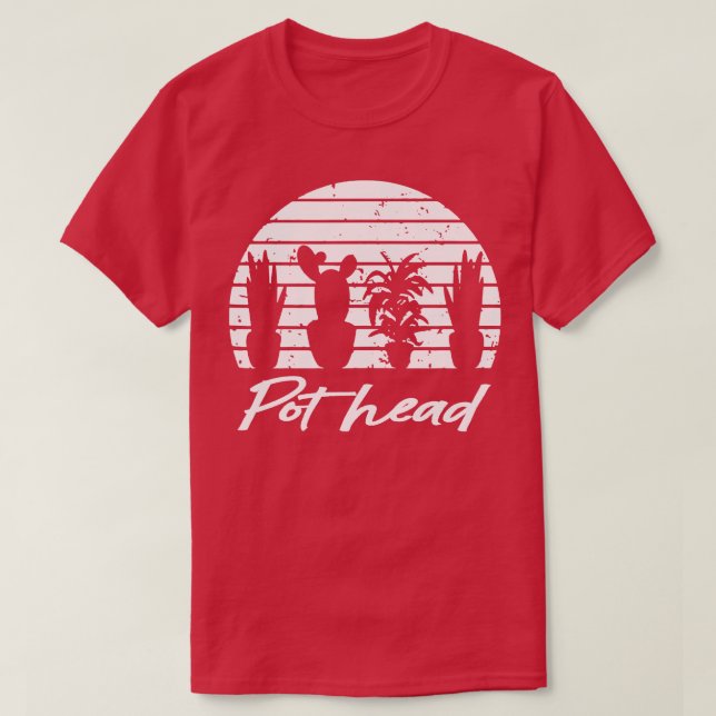 Pflanze Lover Pot Kopfgärtnern T-Shirt (Design vorne)