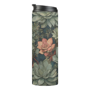 Pflanze Lover Succulents Muster Thermosbecher