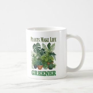 Pflanze machen das Leben umweltfreundlicher Kaffeetasse