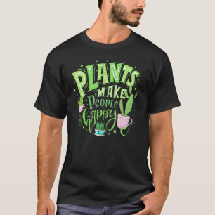 Pflanze macht die Menschen glücklich, Pothead Pfla T-Shirt