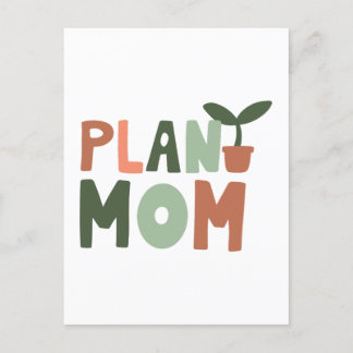 Pflanze Mama Feiertagspostkarte