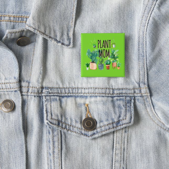 Pflanze Mama - Gartenbau, Planergeschenk für Mama Button (Beispiel)