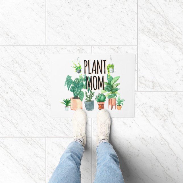 Pflanze Mama - Gartenbau, Planergeschenk für Mama Fußmatte (Indoor)