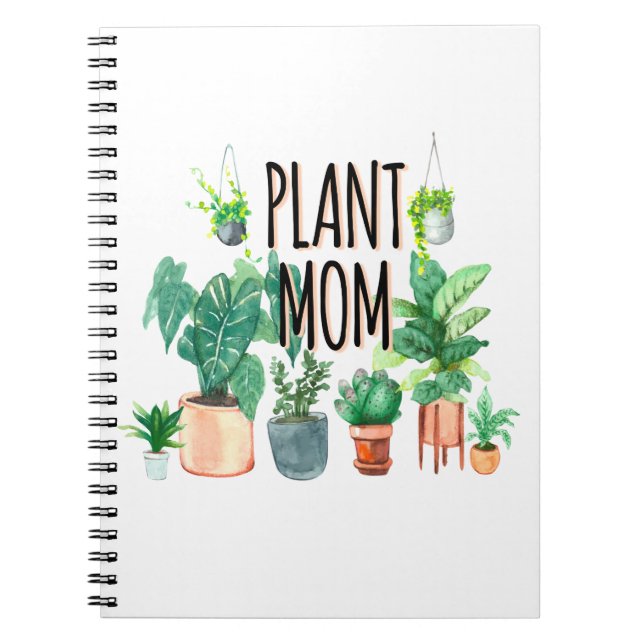 Pflanze Mama - Gartenbau, Planergeschenk für Mama Notizblock (Vorderseite)
