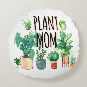 Pflanze Mama - Gartenbau, Planergeschenk für Mama Rundes Kissen