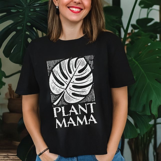 Pflanze Mama Monstera Leaf Nature Lover T-Shirt (Von Creator hochgeladen)
