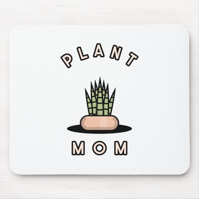 Pflanze Mama Mousepad (Vorne)